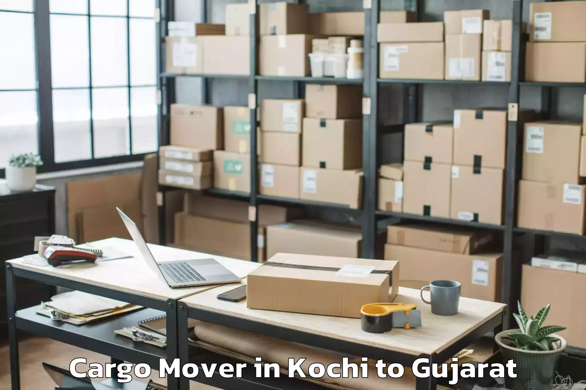 Top Kochi to Lunavada Cargo Mover Available